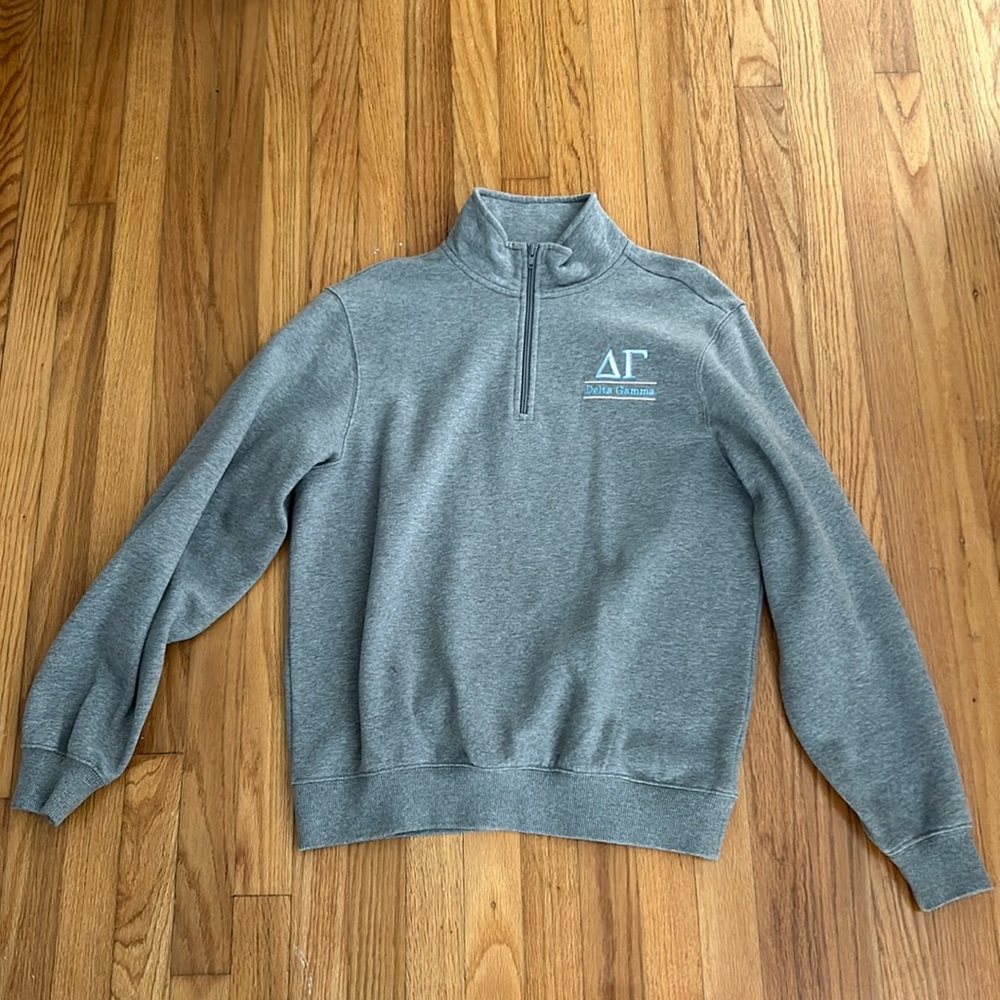 Light Grey Delta Gamma Pull Over